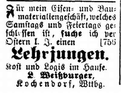 Die Synagoge in Kochendorf (Stadt Bad Friedrichshall, Landkreis Heilbronn)